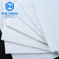 Toile géotextile non tissée pour filtration, drainage, stabilisation routière, aménagement paysager, filtration du sable, renforcement du sol et couverture du sol