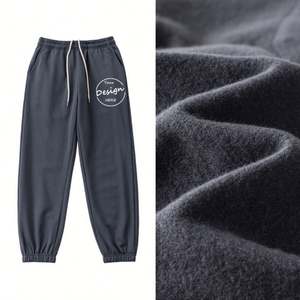 Wholesale Heavyweight Jogger Pants Winter High Quality Fleece Thick Printed Casual Bunch Foot Custom Men's <b>Oversized</b> <b>Sweatpants</b> - Product Image 6