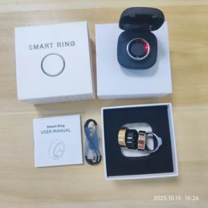 工厂价带黑色充电盒防水健身追踪器 SDK 服务 iPhone Android IOS 智能戒指适用于手机 - Product Image 2