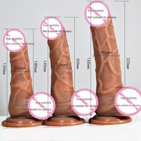 Dildo de silicona realista con correa para masturbación femenina, juguete sexual para adultos