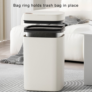 Tempat Sampah <span class=keywords><strong>Sensor</strong></span> otomatis, tempat sampah <span class=keywords><strong>Sensor</strong></span> estetika tinggi dengan tutup rumah kamar mandi tahan air Lixeira Smart - Product Image 2