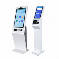 Terminal de Pago TouchWo de 32 Pulgadas con Android 12, Soporte para Kiosco, SDK, Lector de Tarjetas NFC, Impresora de Códigos de Barras, Base de Metal y Vidrio