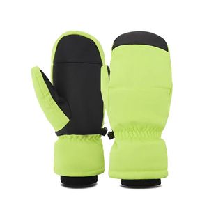 Gants de ski pour adultes, hommes et femmes, pour snowboard, hiver, thermiques, en cuir/PU, imperméables, écran tactile, cinq doigts, chauds et résistants au froid - Product Image 2