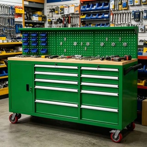 กล่องเครื่องมือเคลื่อนที่ CYD Green Tool Chest พร้อมล้อเลื่อน ลิ้นชักเก็บของสำหรับโรงรถ งานหนัก ซ่อมรถยนต์ รถเข็นเก็บของเคลื่อนที่ รุ่น CAYID-H-1 - Product Image 1