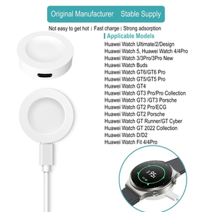 <span class=keywords><strong>Chargeur</strong></span> magnétique sans fil AISHI avec conducteur en cuivre pur pour montres GT6/GT5/GT4/GT3 et écouteurs Buds D <span class=keywords><strong>FIT</strong></span> 4 avec gaine en PVC - Product Image 1