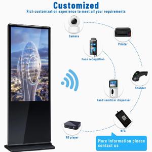 Pantalla Táctil de Pie para Interiores de 43 y 55 Pulgadas con Sistema Android, Tótem Publicitario, Señalización <span class=keywords><strong>Digital</strong></span> LCD y Pantallas para Interiores - Product Image 5