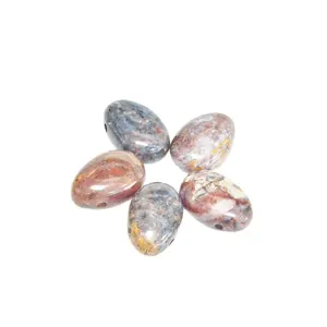 Manufacture Crystal Pendants Charms Pear Drop Drilled Tumble Stone 30mm Multicolour China Pietersite Pendant for necklace