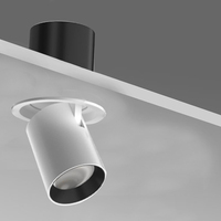 Focos empotrados LED interiores de enfoque ajustable con cuerpo de lámpara de aluminio de color cálido para salas de exposiciones y escenarios DMX512