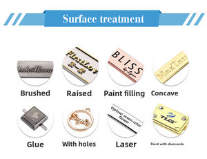 Para chapado en oro, etiqueta hecha a mano, camiseta de latón, gorra, sombrero, ropa, vestido, bolsos personalizados de <span class=keywords><strong>Metal</strong></span>, etiquetas personalizadas, logotipo - Product Image 2