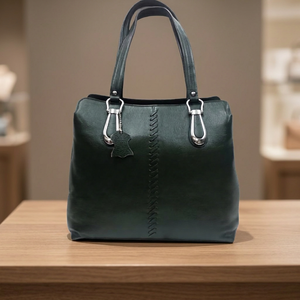 Sac à bandoulière en cuir véritable pour femme, de luxe, imperméable, durable, léger, écologique, souple, avec fermeture éclair, 3L+ grand format - Product Image 1