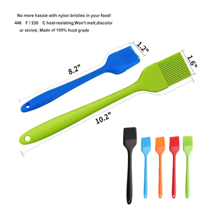 Brocha de Silicona para Asar con Mango de Plástico, Resistente al Calor, Reutilizable para Salsas, Aderezos y Carne - Product Image 2