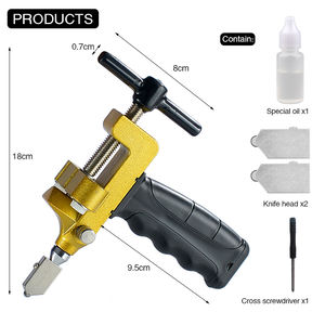 أداة قطع الزجاج اليدوية أداة قطع البلاط 2 في 1 أداة قطع الزجاج مع كماشة كسر الزجاج - Product Image 2