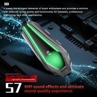 Casque de moto externe S7 pour casque audio, style contour d'oreille, anti-poussière, longue autonomie, écouteurs haute qualité sonore
