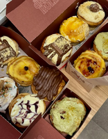 Emballage personnalisé pour pâtisseries, boîte en papier pour biscuits, croissants, gâteaux feuilletés, rouleaux à la cannelle, desserts