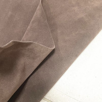 Cuir suédé 1,2 mm, cuir synthétique floqué PU, cuir artificiel, pour chaussures, bottes, gamuza, cuero sintético