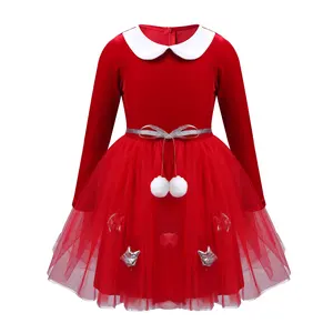 女の子のクリスマス衣装ドレスチュチュチュールドレスクリスマス服