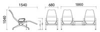 Nouvelle Banquette de Réception 2 Places en PU Personnalisée pour Salon VIP d'Aéroport, Zone d'Attente et Restaurant, Modèle 2025