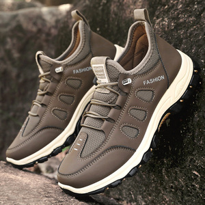 <span class=keywords><strong>Scarpe</strong></span> da trekking da uomo traspiranti con lacci, slip-on, suola morbida, leggere, da viaggio, per papà di mezza età e anziani, <span class=keywords><strong>sportive</strong></span> - Product Image 2