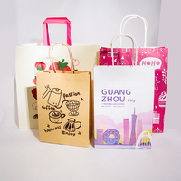 Sac cadeau mini en papier kraft écologique blanc et marron, imprimé sur mesure, avec poignée en corde de papier torsadée, logo personnalisé, emballage économique pour bougies