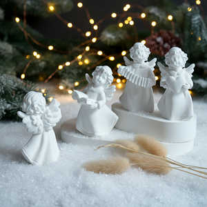 Nuovo Stampo in Silicone Ecologico e Non Tossico per Candele a Forma di Arpa, Serie Cupido, per Decorazioni Natalizie e Matrimoniali - Product Image 4