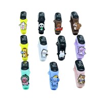 Montres pour enfants personnalisées avec logo 2026, montres électroniques numériques à affichage LED, montres pour enfants imperméables, montres de dessin animé à la mode
