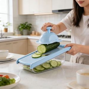 Nouvel Hachoir de Cuisine Manuel Multifonction en PP Sans BPA pour Préparation Culinaire, Coupe-Légumes et Hachoir à Oignons - Product Image 1