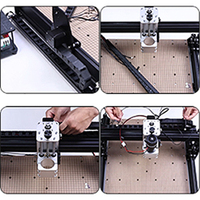 Kit de Router CNC de Escritorio CNC4540 de 3 Ejes, Potente Motor de Husillo de 500W, Construcción de Aluminio, Control GRBL para Madera y Plástico