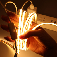 Bande lumineuse LED COB Joystar 5M 24V, largeur PCB 8MM, blanc chaud/blanc froid, 11W, IP20, cuivre, CCT 480LEDs/M