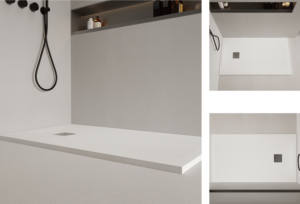 Plateau <span class=keywords><strong>de</strong></span> <span class=keywords><strong>douche</strong></span> rectangulaire à surface solide personnalisé-Base en acrylique à texture <span class=keywords><strong>de</strong></span> marbre moderne pour salle <span class=keywords><strong>de</strong></span> bain et salle <span class=keywords><strong>de</strong></span> bain - Product Image 4