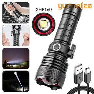 XHP160 ไฟฉายสปอตไลท์สว่างพิเศษขนาด 17 ซม. ไฟฉาย LED แบบชาร์จไฟได้พร้อมฟังก์ชั่นทุบกระจก - Product Image 5