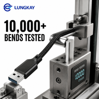 Câble d'extension USB 3.0 industriel OEM LUNG KAY, 5 Gbps, coque en aluminium tressée, pour capteur VR, webcam 4K, imprimante