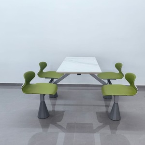 Ensemble de salle à manger 4 pièces jaune-vert avec structure de support durable pour enfants - Product Image 1