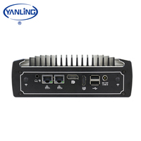 Mini fournisseur de PC sans ventilateur Core I7 de 8e génération-8550U Quad Core avec 6 * USB 1 * SIM 2 * COM(RS485/232) Support Minipc Win 10/lunix