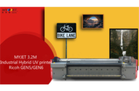 MYJET-Impresora industrial híbrida de inyección de tinta, rollo a rollo de gran formato, papel tapiz de cuero, 3,2 M, 10 pies