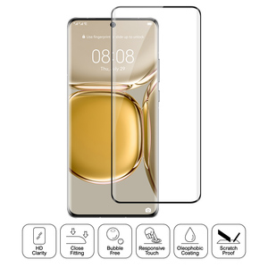 Pellicola salvaschermo 3D 9D per <span class=keywords><strong>Huawei</strong></span> P50 pro 9H Full Glue Anti-impronta senza pellicola protettiva in vetro temperato a bolle - Product Image 3