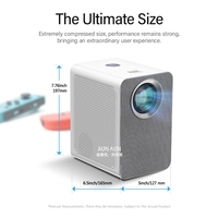 AUN ET50 Global V5.0 Wifi 4 pouces 180 lumens 1920x1080P Android 9 Mini projecteur LED intelligent