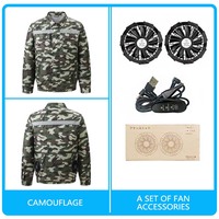 Veste d'uniformes tactiques de camouflage à refroidissement par courant alternatif à piles vestes de vélo climatisées pour l'été