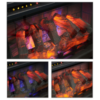 Salon Moderne Cheminée 3d 600mm Chauffage Cheminées Électriques Autoportantes Simulation Flamme Cheminées Électriques Décoratives