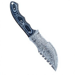 High Quality Custom Handmade High Carbon Steel Blade Hunting Knife Fixed Blade Camping tracker Knife With Leather Sheath - Product Image 1