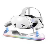 Nouvelle arrivée pour Oculus Meta Quest2 pour Q2 3 3S, station de charge en plastique, accessoire de jeu VR avec charge rapide magnétique