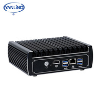 Servidor sin ventilador Pfsense Core Mini Pc con 1 * RJ45COM Función de consola de soporte 6 * Puerto Gigabit Ethernet 4 * USB para VPN