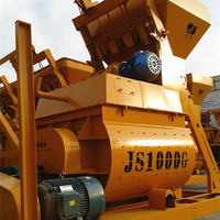 Bétonnière horizontale double à moteur haute performance Js 1000, capacité 50-60m³/h, machine automatique – Prix