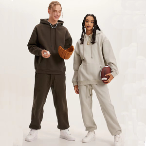 Nouvelle collection hiver : Sweat à capuche zippé unisexe, style urbain neutre, double poche, coupe oversize, veste de sport décontractée - Product Image 1