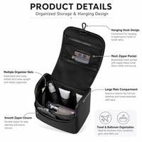 Sac de maquillage suspendu en néoprène imperméable de grande capacité personnalisé, trousse de toilette, organiseur de voyage, sac à cosmétiques pour femmes