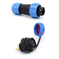 Connecteur Étanche IP68 de Type Circulaire en Plastique Série SP 13 à 2-7 Broches pour Usage Électrique, Fourni par l'Usine Ymys