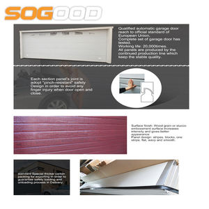 Portes <span class=keywords><strong>de</strong></span> <span class=keywords><strong>garage</strong></span> sectionnelles manuelles <span class=keywords><strong>de</strong></span> type sandwich <span class=keywords><strong>de</strong></span> 40 mm d'épaisseur, 12 x 7 - Product Image 6