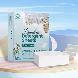 Feuilles de lessive écologiques SANYUAN OEM/ODM, nettoyage en profondeur pour les vêtements, sans plastique, étiquette privée - Product Image 4