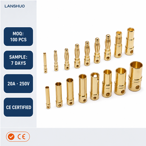 Adattatore <span class=keywords><strong>Kosta</strong></span> per Alimentazione ad Alta Corrente 20A 500V IP20, Connettore e Presa Banana in Ottone Maschio/Femmina 1P - Product Image 1