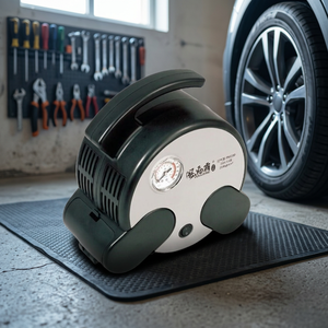 Compresseur d'air portable 12V et gonfleur de pneus avec batterie 4000mAh, écran LED, certifié CE, en plastique, pour moto/vélo électrique - Product Image 2