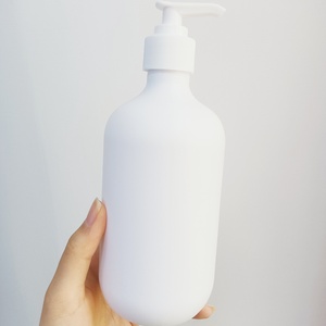 500ml 300ml Matte Frost Hand Wash Plastic Bottle Shampoo Bath <b>Shower</b> Gel Body Cream Hair Jar Exfoliating with Plastic Black Pump - Product Image 3